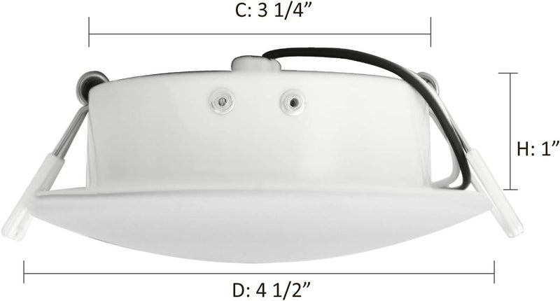 FACON 4.5inch 12V LED RV Puck Light - DLFST4-008/RVR4H-MH40, 4000K Cool White, Full Aluminum Recessed 12Volt Interior Ceiling Lights for RV, Camper, Trailer, Boat, cETL Certified - Image 5